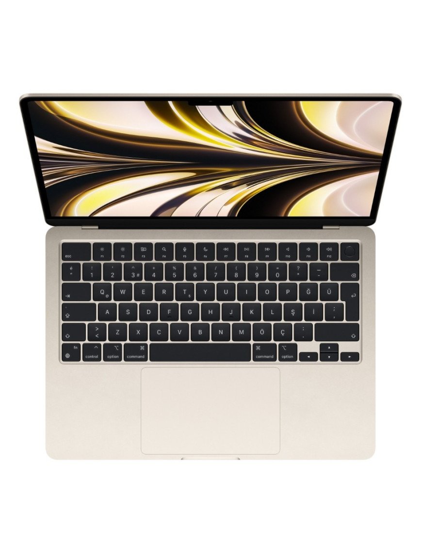 Apple MacBook Air M2 16GB 256GB SSD macOS 13" Taşınabilir Bilgisayar Yıldız Işığı MC7W4TU/A