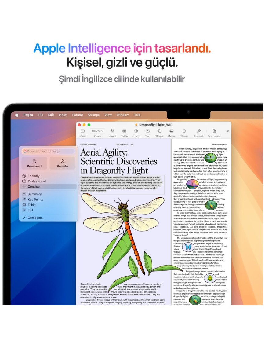 Apple MacBook Air M4 16GB 512GB SSD macOS 13" Taşınabilir Bilgisayar Gümüş MW0X3TU/A